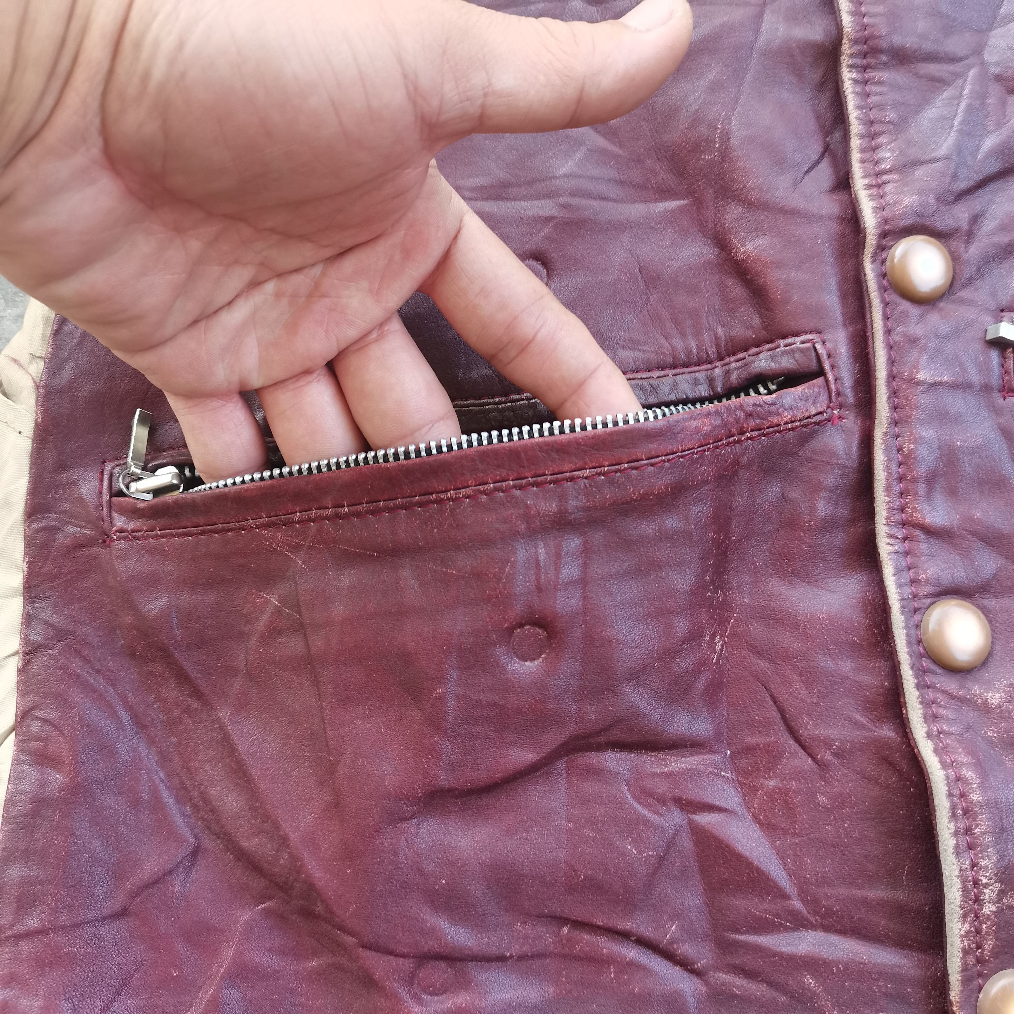 Leather × Vintage Vintage/Rare 90s Japanese Brand Button Up Leather Vests Size US M / EU 48-50 / 2 - 8 Thumbnail