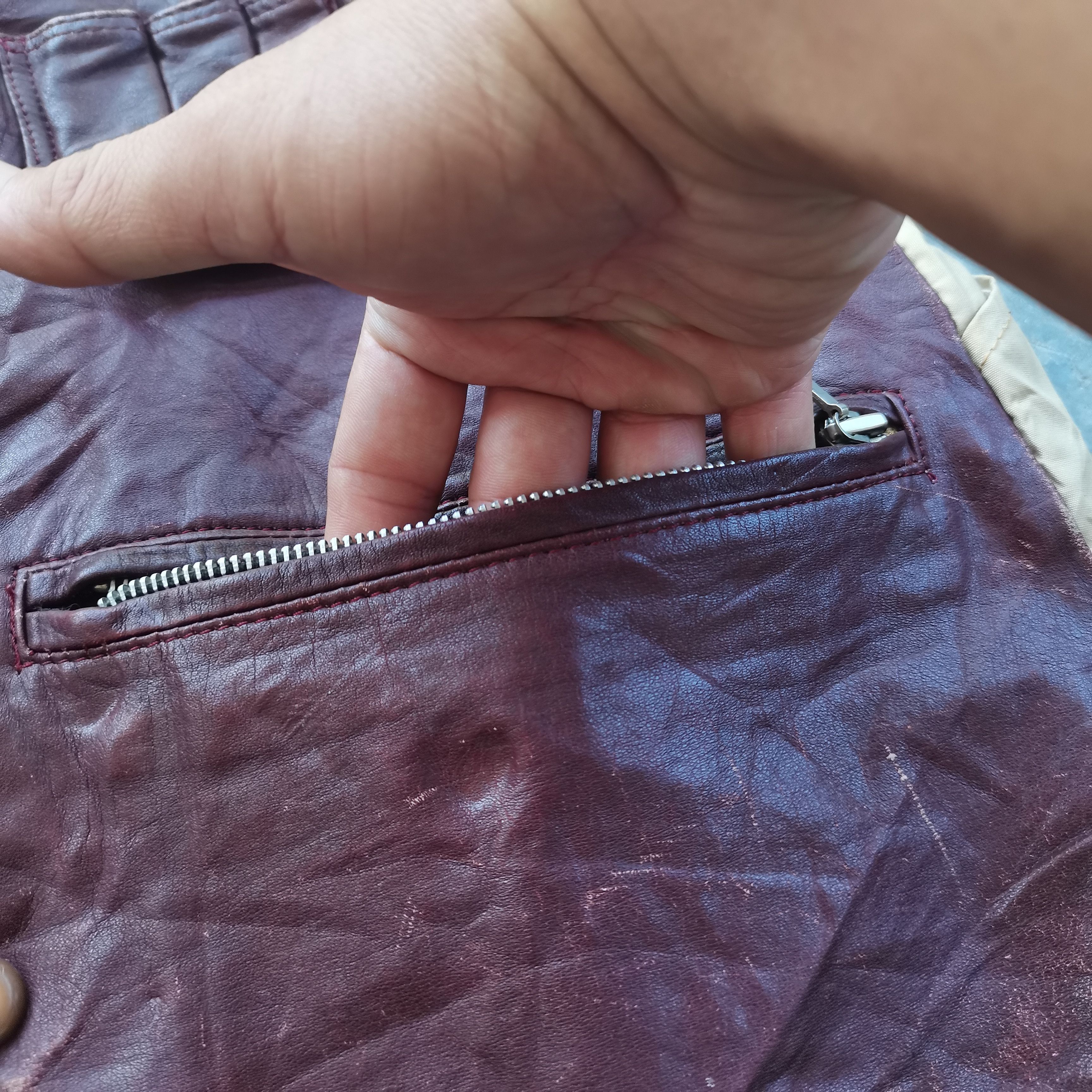 Leather × Vintage Vintage/Rare 90s Japanese Brand Button Up Leather Vests Size US M / EU 48-50 / 2 - 9 Thumbnail