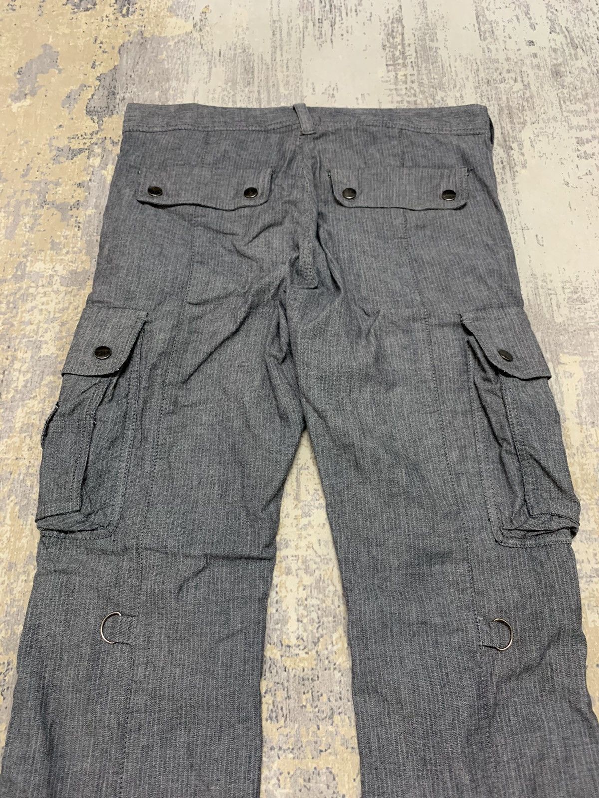If Six Was Nine Japanese Brand Semantic Design Utility Flare Cargo Pants Size US 33 - 12 Thumbnail