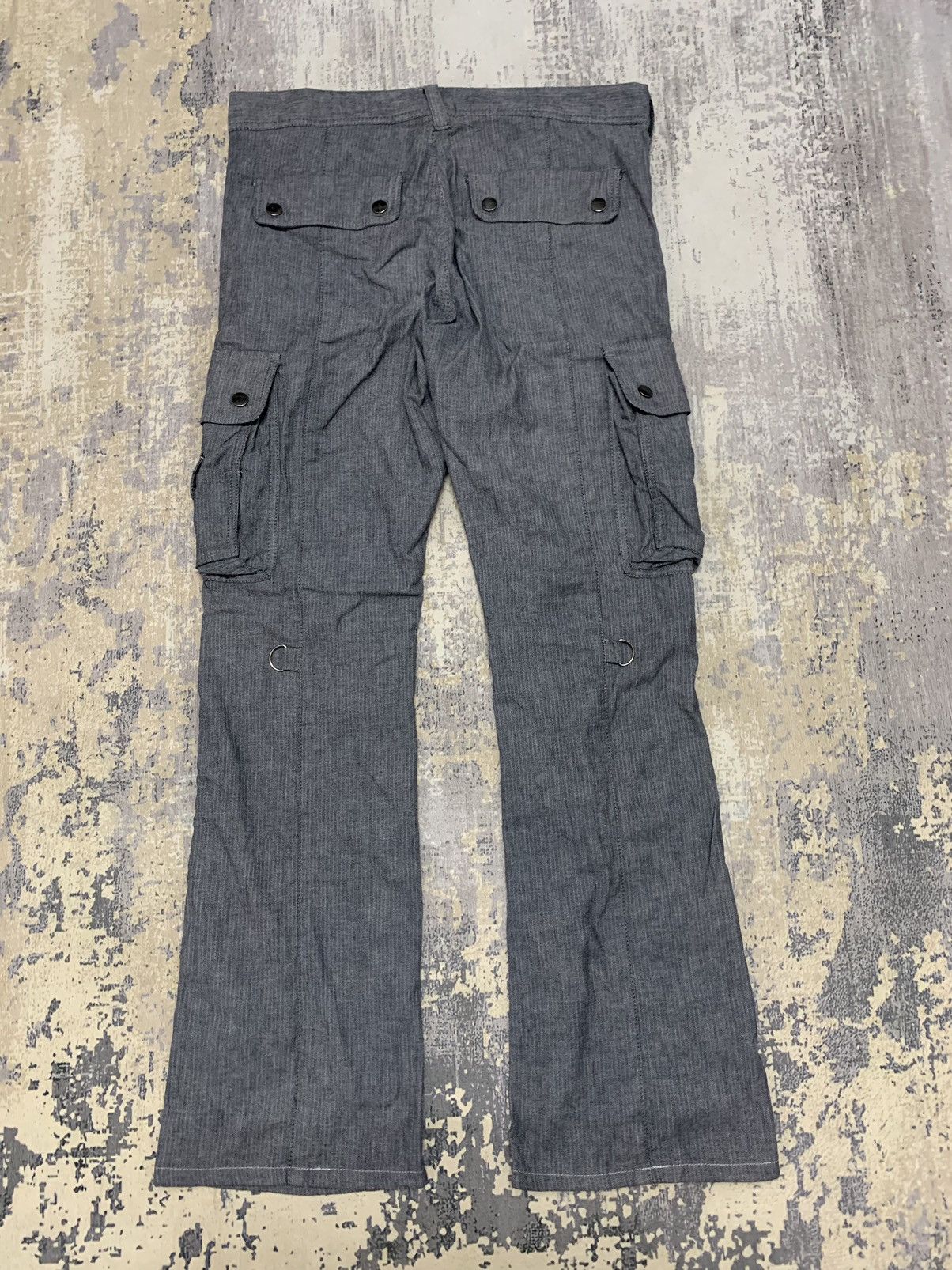 If Six Was Nine Japanese Brand Semantic Design Utility Flare Cargo Pants Size US 33 - 9 Thumbnail