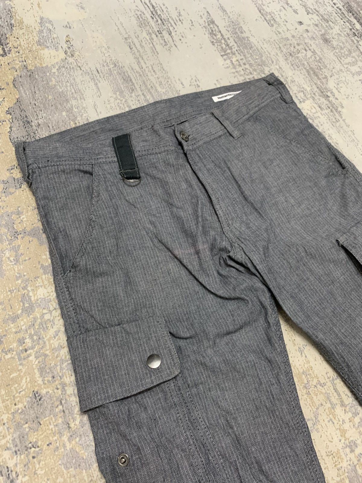 If Six Was Nine Japanese Brand Semantic Design Utility Flare Cargo Pants Size US 33 - 5 Thumbnail