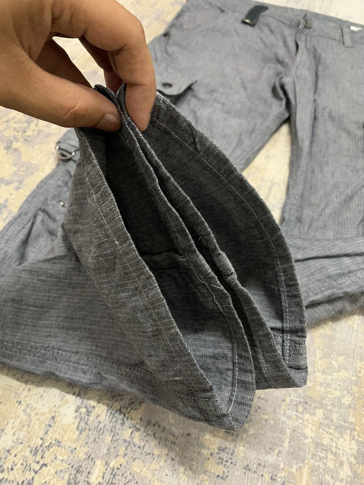 If Six Was Nine Japanese Brand Semantic Design Utility Flare Cargo Pants Size US 33 - 7 Thumbnail