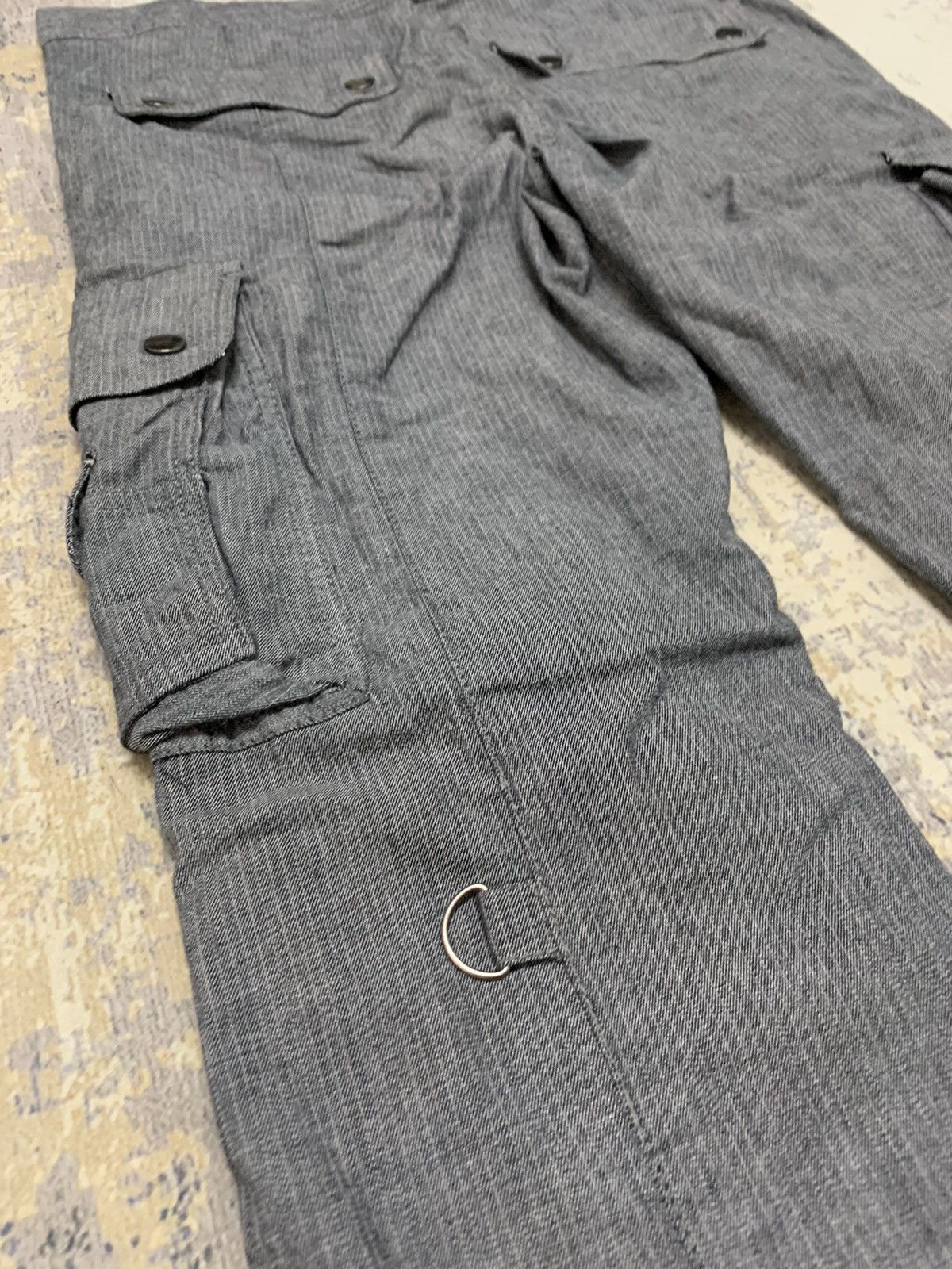 If Six Was Nine Japanese Brand Semantic Design Utility Flare Cargo Pants Size US 33 - 13 Thumbnail