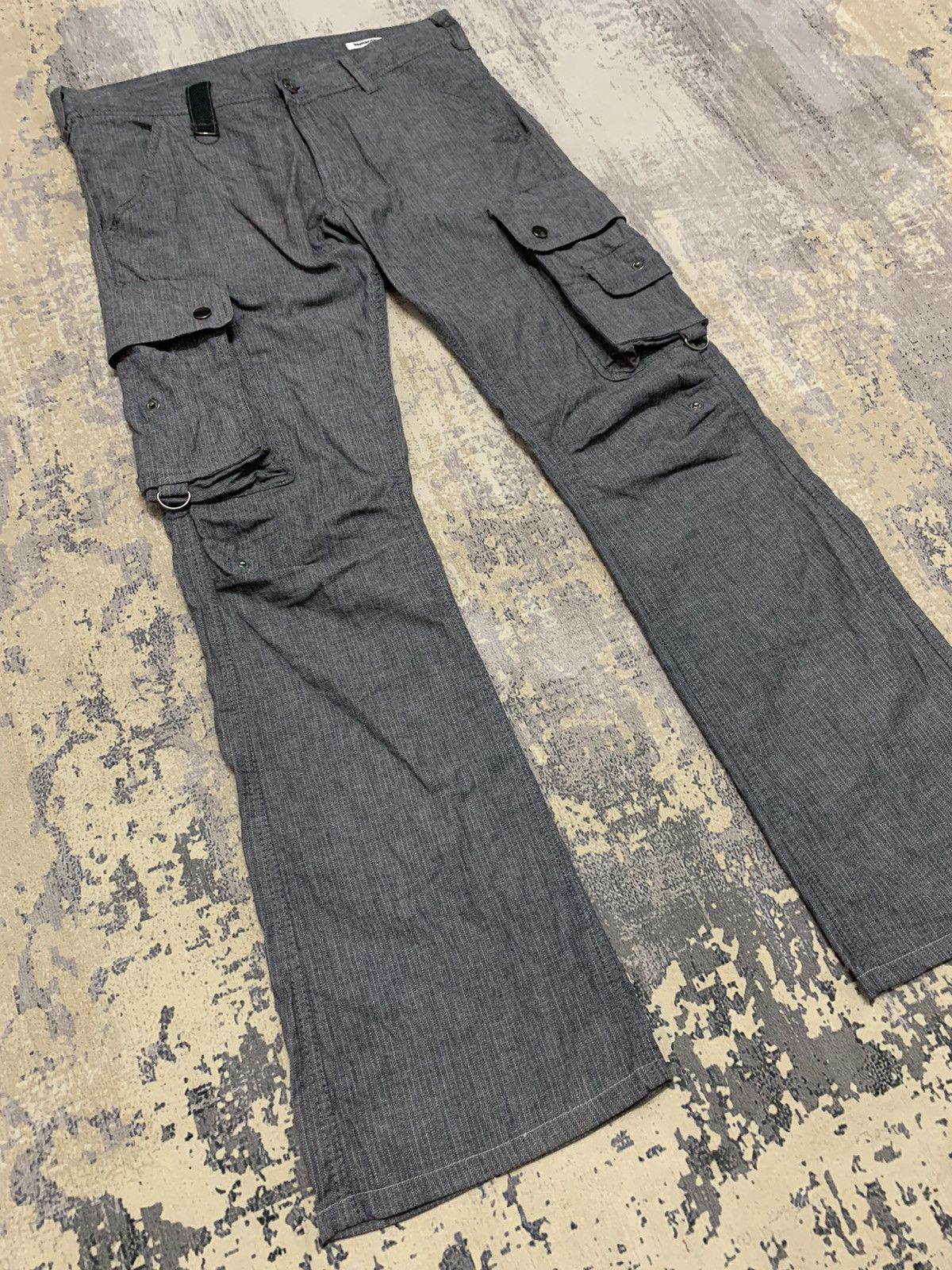 If Six Was Nine Japanese Brand Semantic Design Utility Flare Cargo Pants Size US 33 - 1 Thumbnail