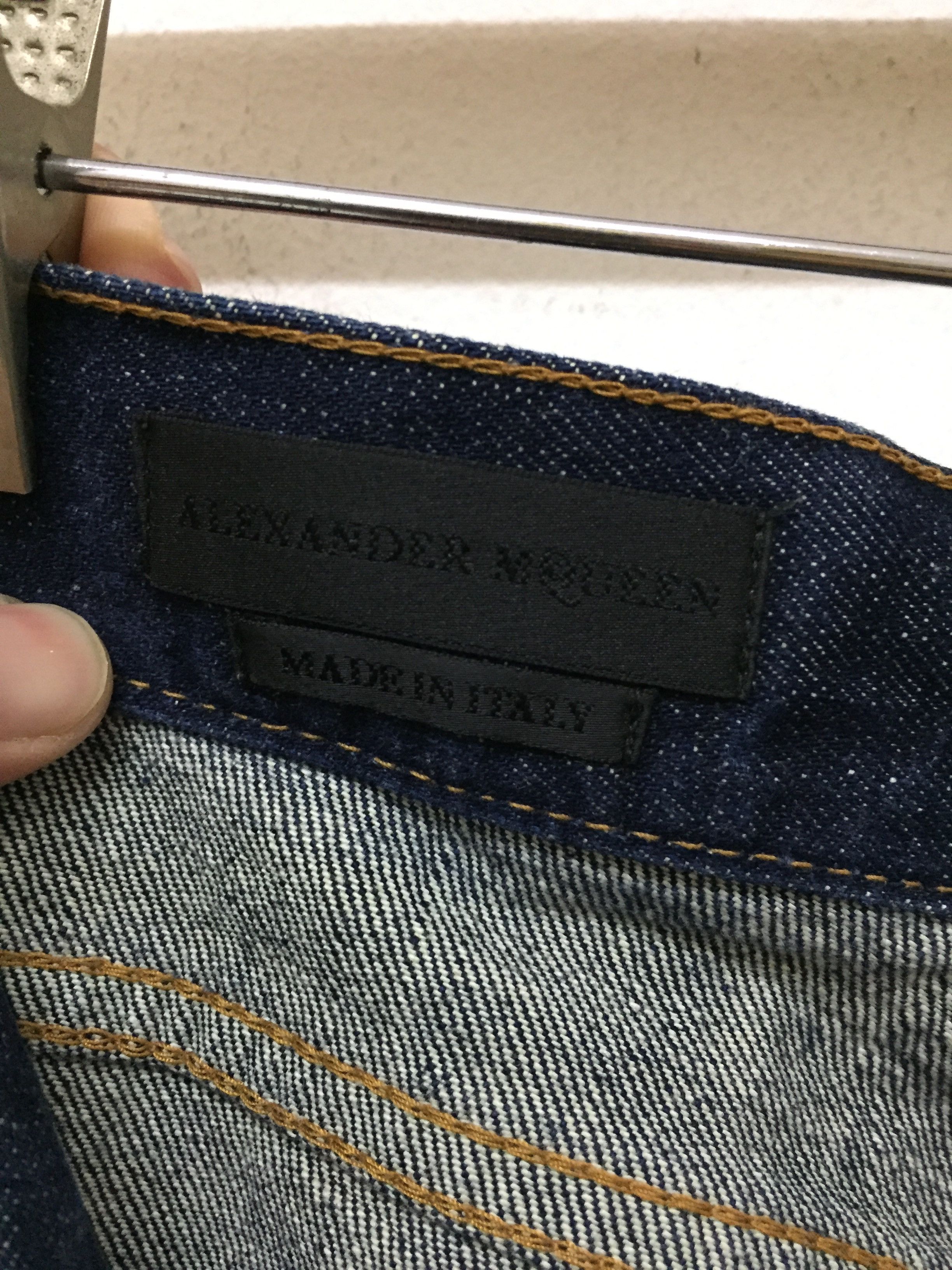 Alexander McQueen Embroidered logo leather coin pocket denim Size US 32 / EU 48 - 10 Thumbnail