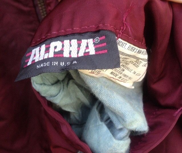 Alpha Industries Perfect Condition Vintage Alpha Industries Flight Jacket g5 Size US L / EU 52-54 / 3 - 8 Thumbnail