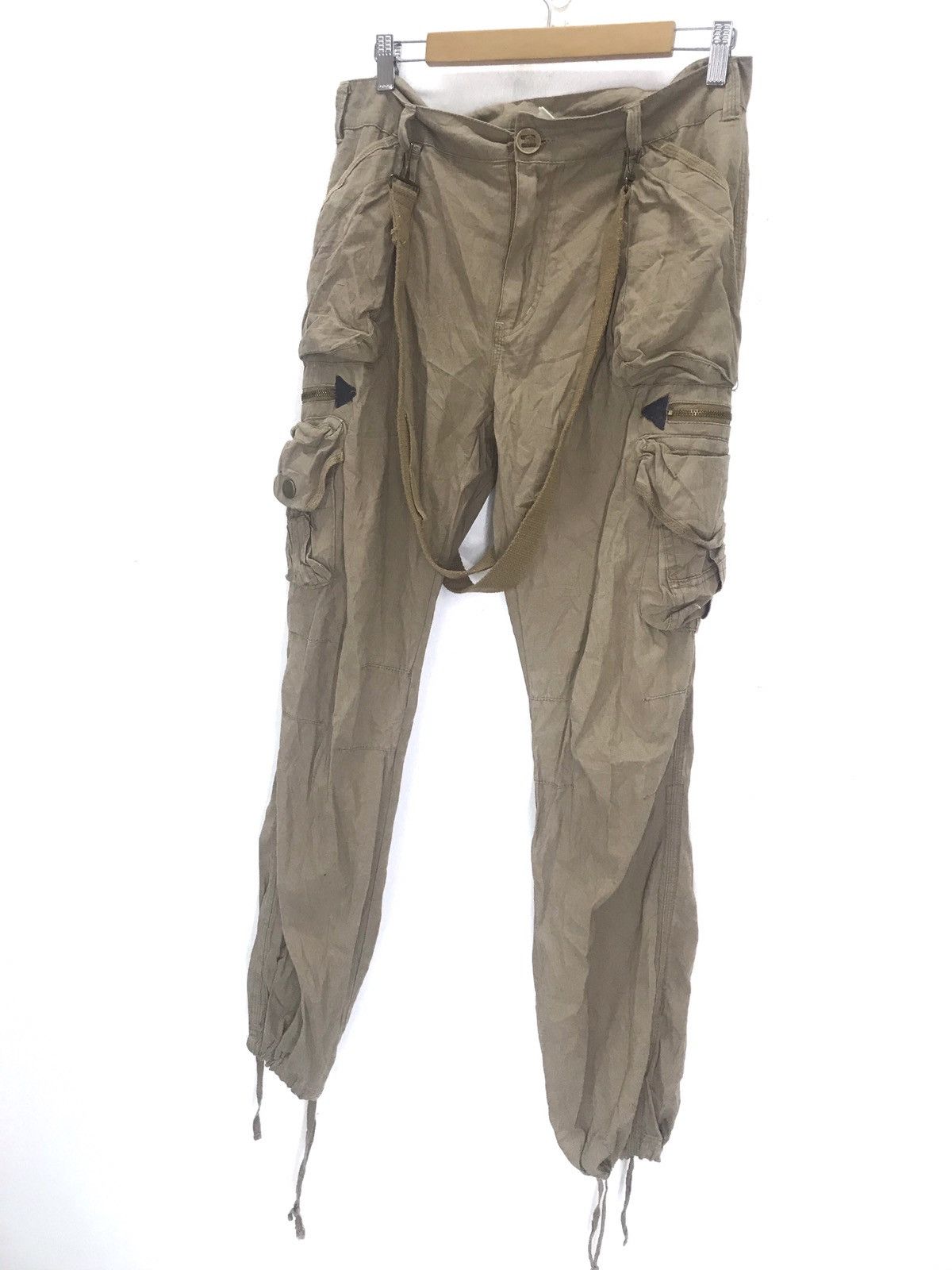 Japanese Brand × Seditionaries Clone Dev Cargo multipocket drawstring pants Size US 34 / EU 50 - 1 Thumbnail