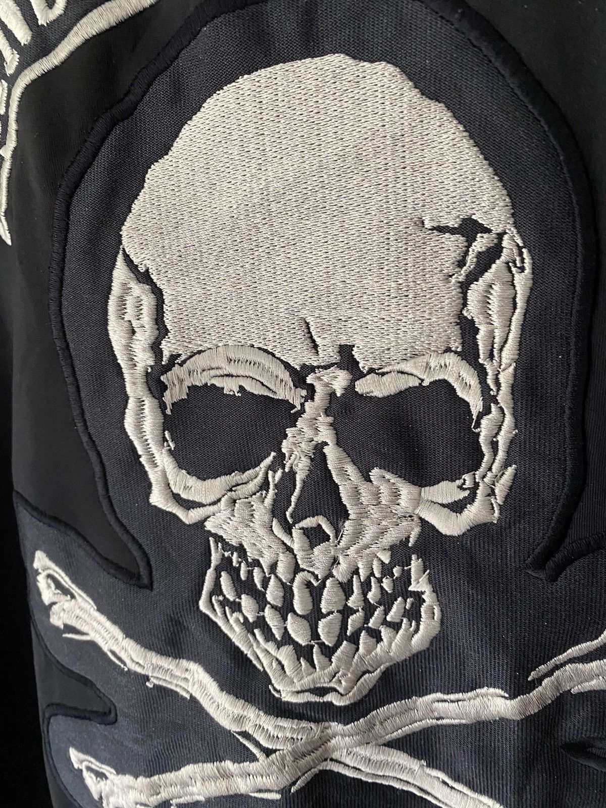 Vanson Leathers Vanson Leather iconic skull embroidered track jacket Size US L / EU 52-54 / 3 - 4 Thumbnail