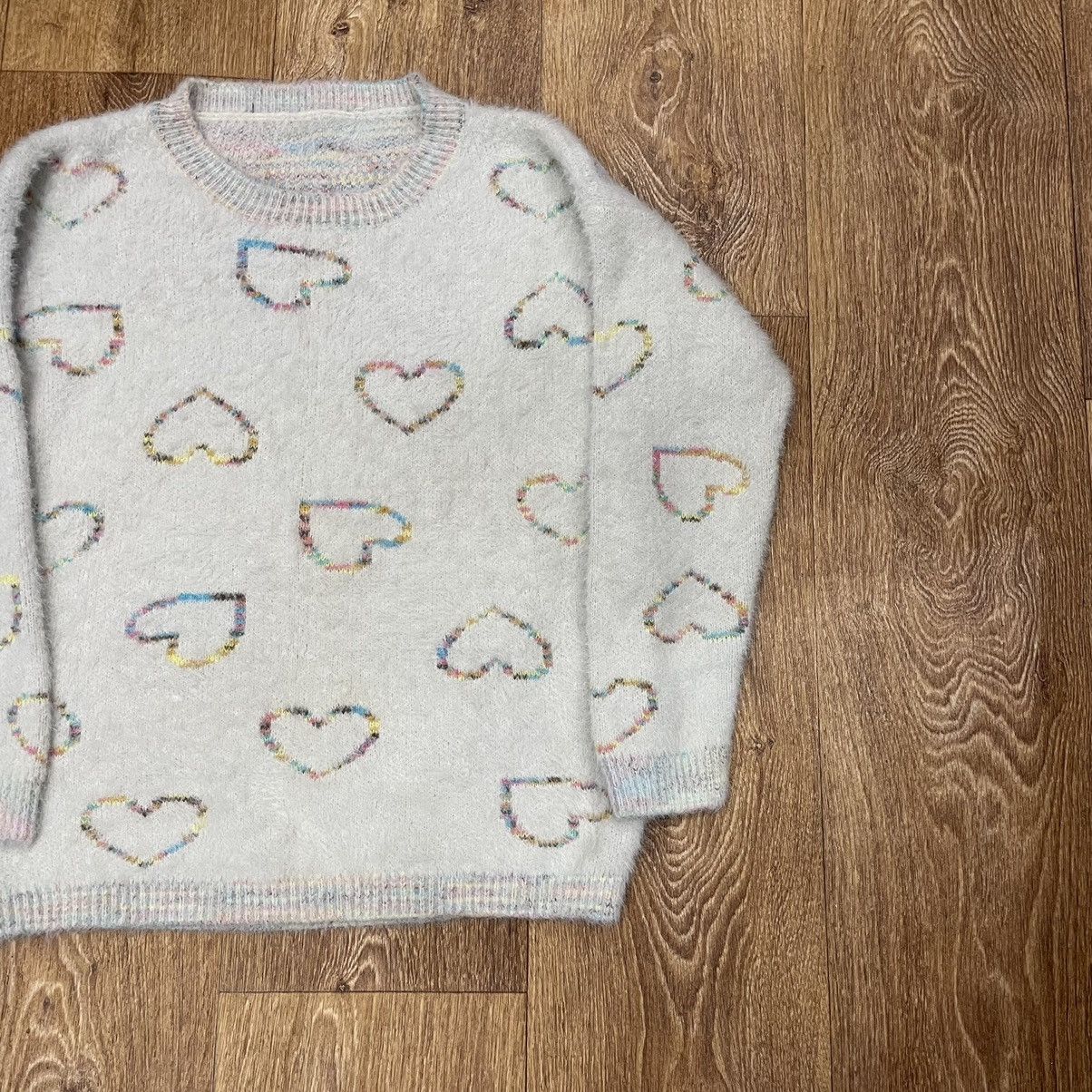Vintage Vintage Y2K Heart All Over Print Sweater Indie Faded Baggy M Size US M / EU 48-50 / 2 - 3 Thumbnail