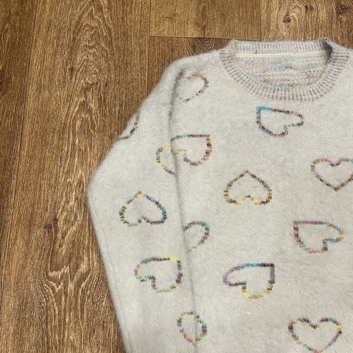 Vintage Vintage Y2K Heart All Over Print Sweater Indie Faded Baggy M Size US M / EU 48-50 / 2 - 4 Thumbnail