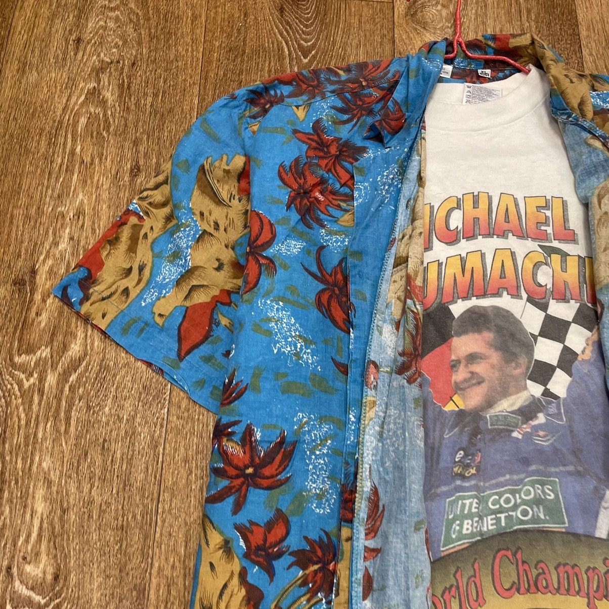 Vintage Vintage 90s Floral All Over Print Graphic Tee Streetwear XL Size US XL / EU 56 / 4 - 5 Thumbnail
