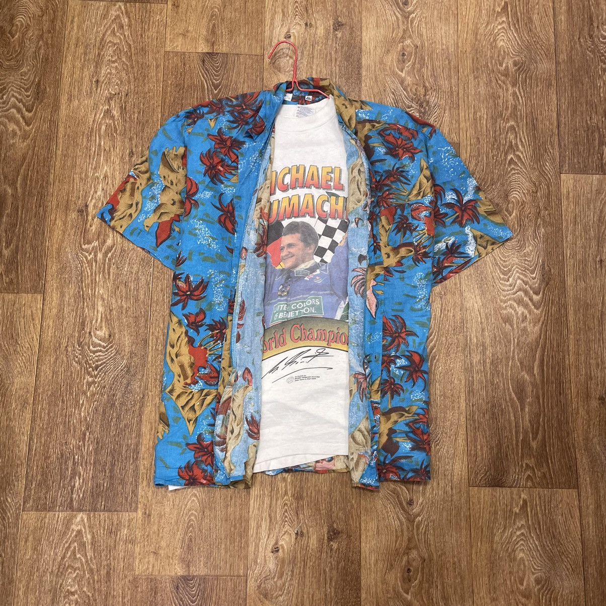 Vintage Vintage 90s Floral All Over Print Graphic Tee Streetwear XL Size US XL / EU 56 / 4 - 1 Thumbnail