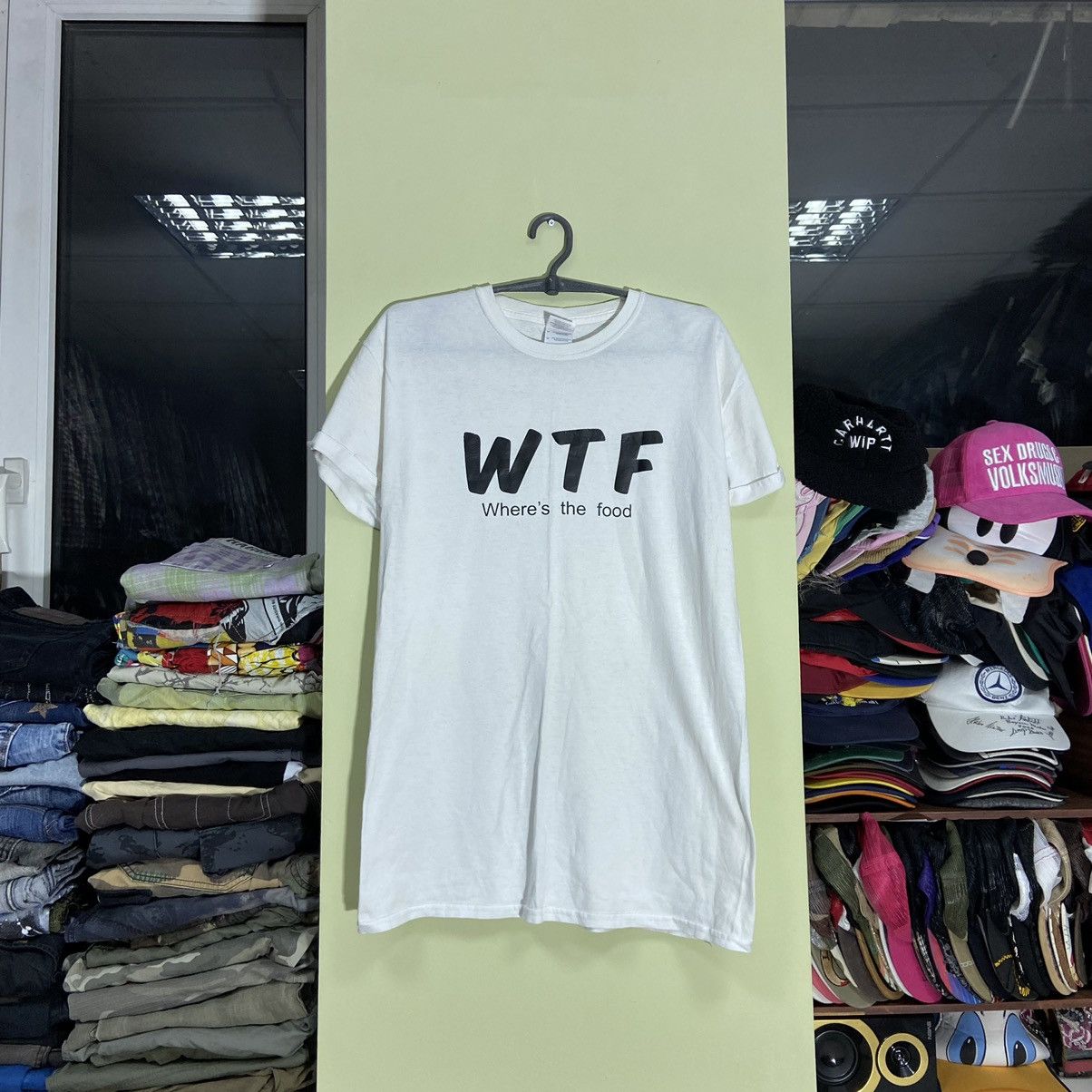 Vintage Vintage Y2K Graphic Tee WTF Humor Print Streetwear Tapered M Size US M / EU 48-50 / 2 - 3 Thumbnail