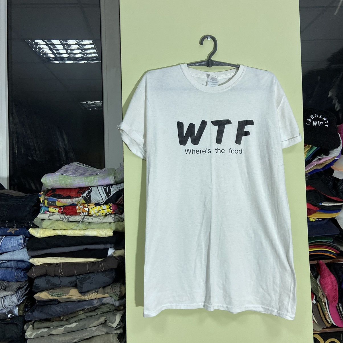 Vintage Vintage Y2K Graphic Tee WTF Humor Print Streetwear Tapered M Size US M / EU 48-50 / 2 - 2 Thumbnail