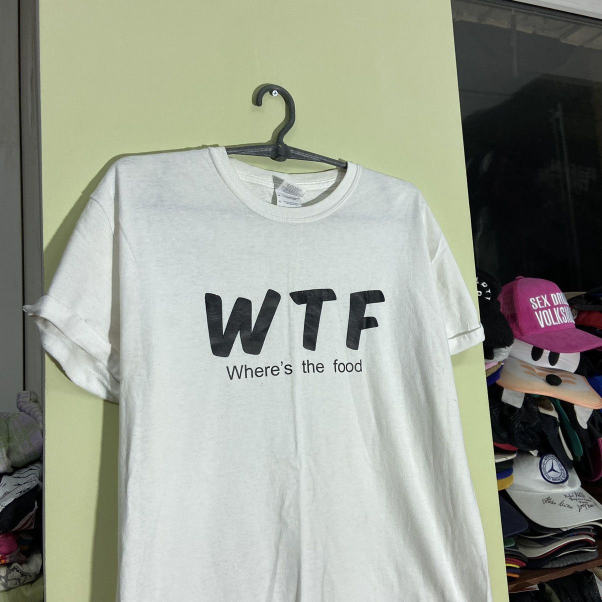 Vintage Vintage Y2K Graphic Tee WTF Humor Print Streetwear Tapered M Size US M / EU 48-50 / 2 - 4 Thumbnail
