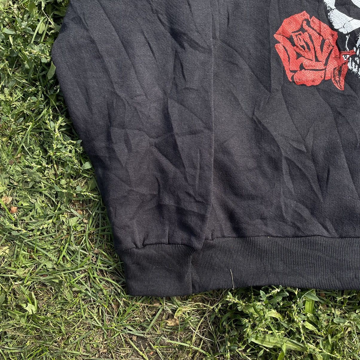 Vintage Vintage Y2K Skull Graphic Sweatshirt Grunge Faded Black M Size US M / EU 48-50 / 2 - 3 Thumbnail