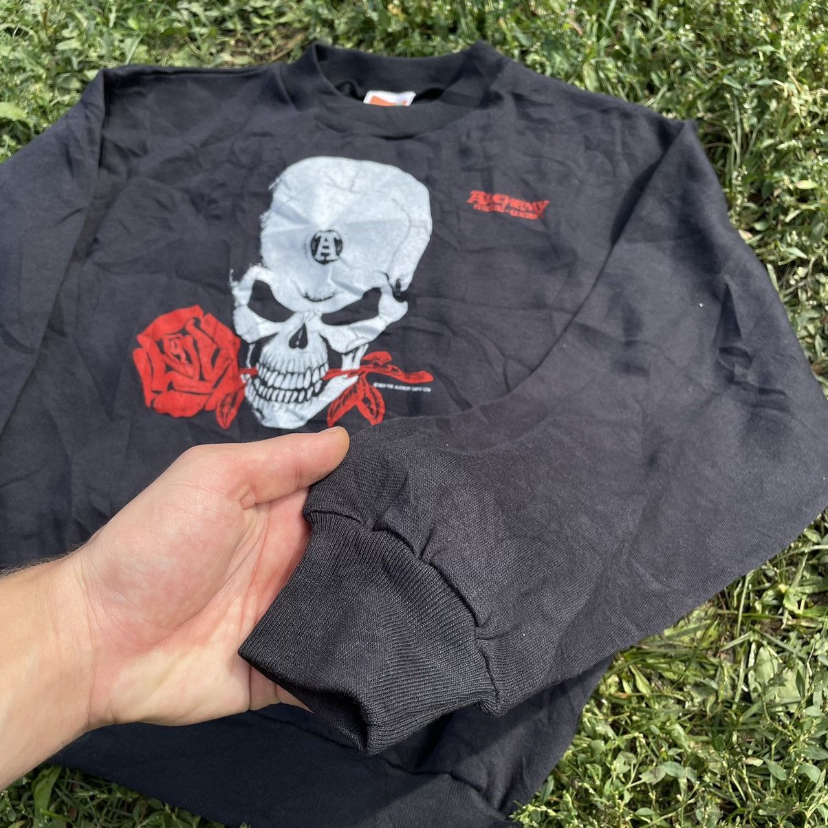 Vintage Vintage Y2K Skull Graphic Sweatshirt Grunge Faded Black M Size US M / EU 48-50 / 2 - 5 Thumbnail