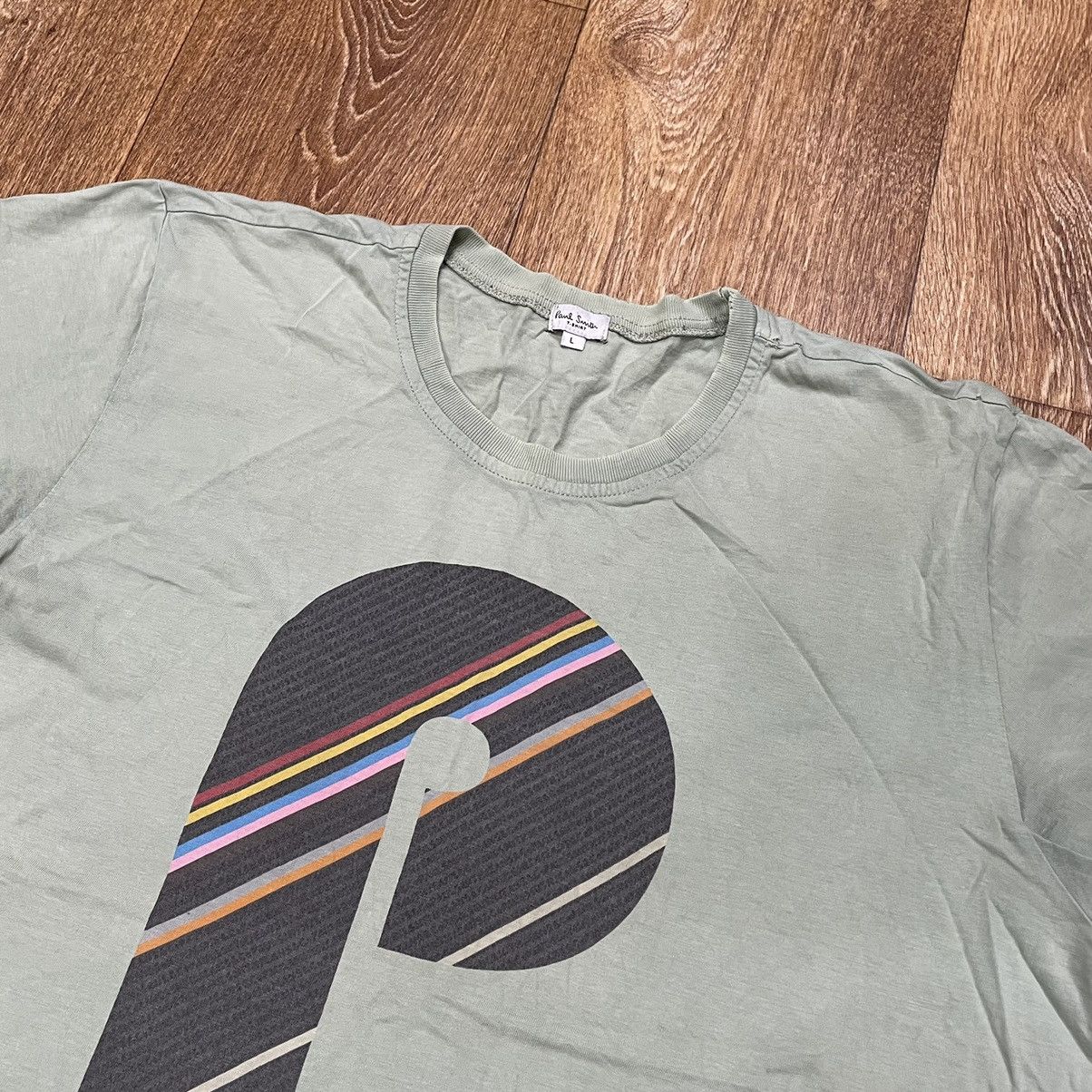Vintage Vintage Paul Smith Sun Faded Graphic Tee Streetwear Slim L Size US L / EU 52-54 / 3 - 6 Thumbnail