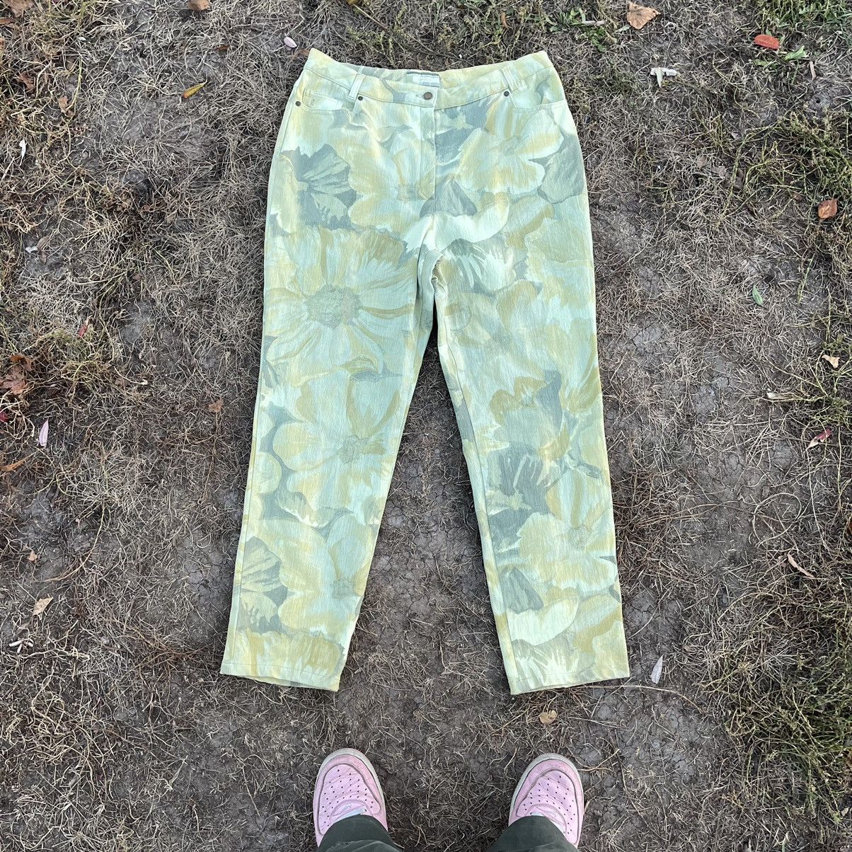 Vintage Vintage 90s Floral Print Baggy Jeans Streetwear Japan 30 Size 30" / US 8 / IT 44 - 7 Thumbnail