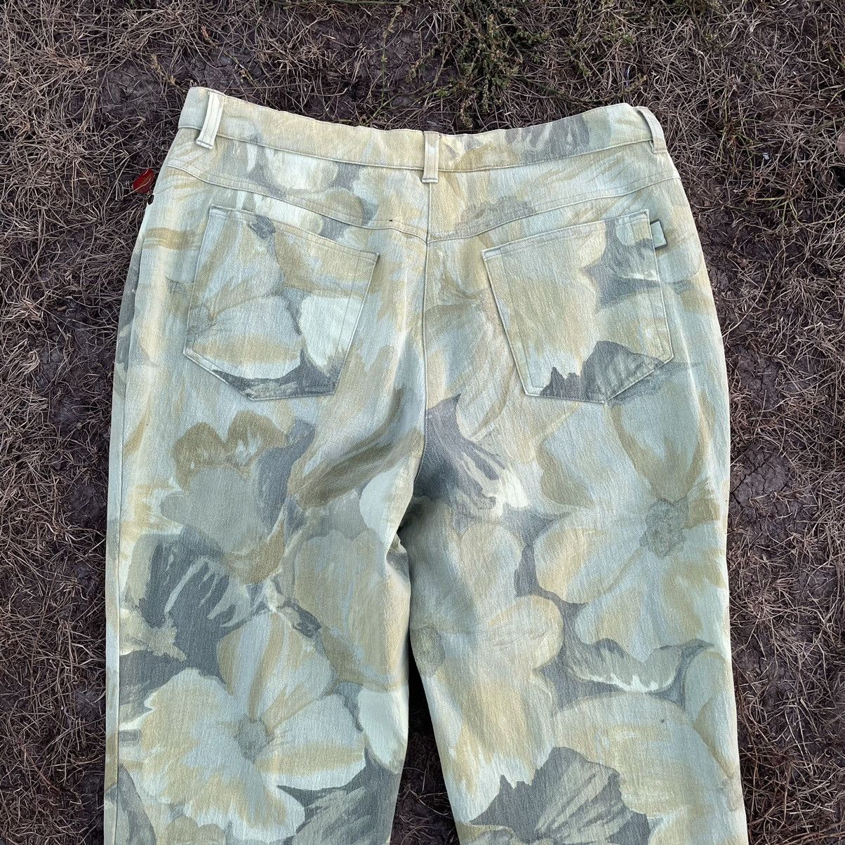Vintage Vintage 90s Floral Print Baggy Jeans Streetwear Japan 30 Size 30" / US 8 / IT 44 - 6 Thumbnail
