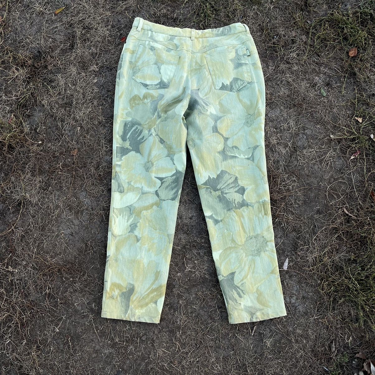 Vintage Vintage 90s Floral Print Baggy Jeans Streetwear Japan 30 Size 30" / US 8 / IT 44 - 5 Thumbnail