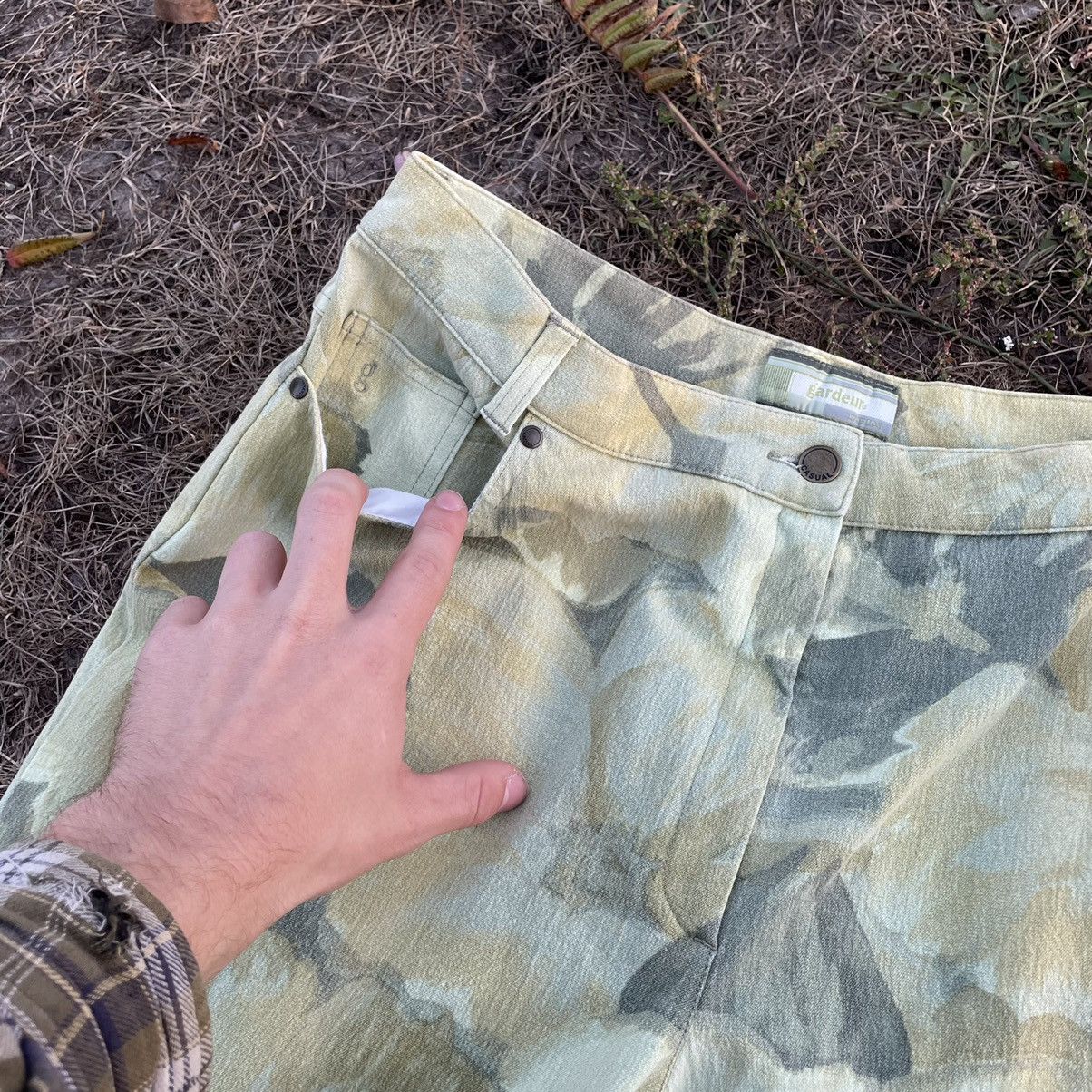 Vintage Vintage 90s Floral Print Baggy Jeans Streetwear Japan 30 Size 30" / US 8 / IT 44 - 4 Thumbnail