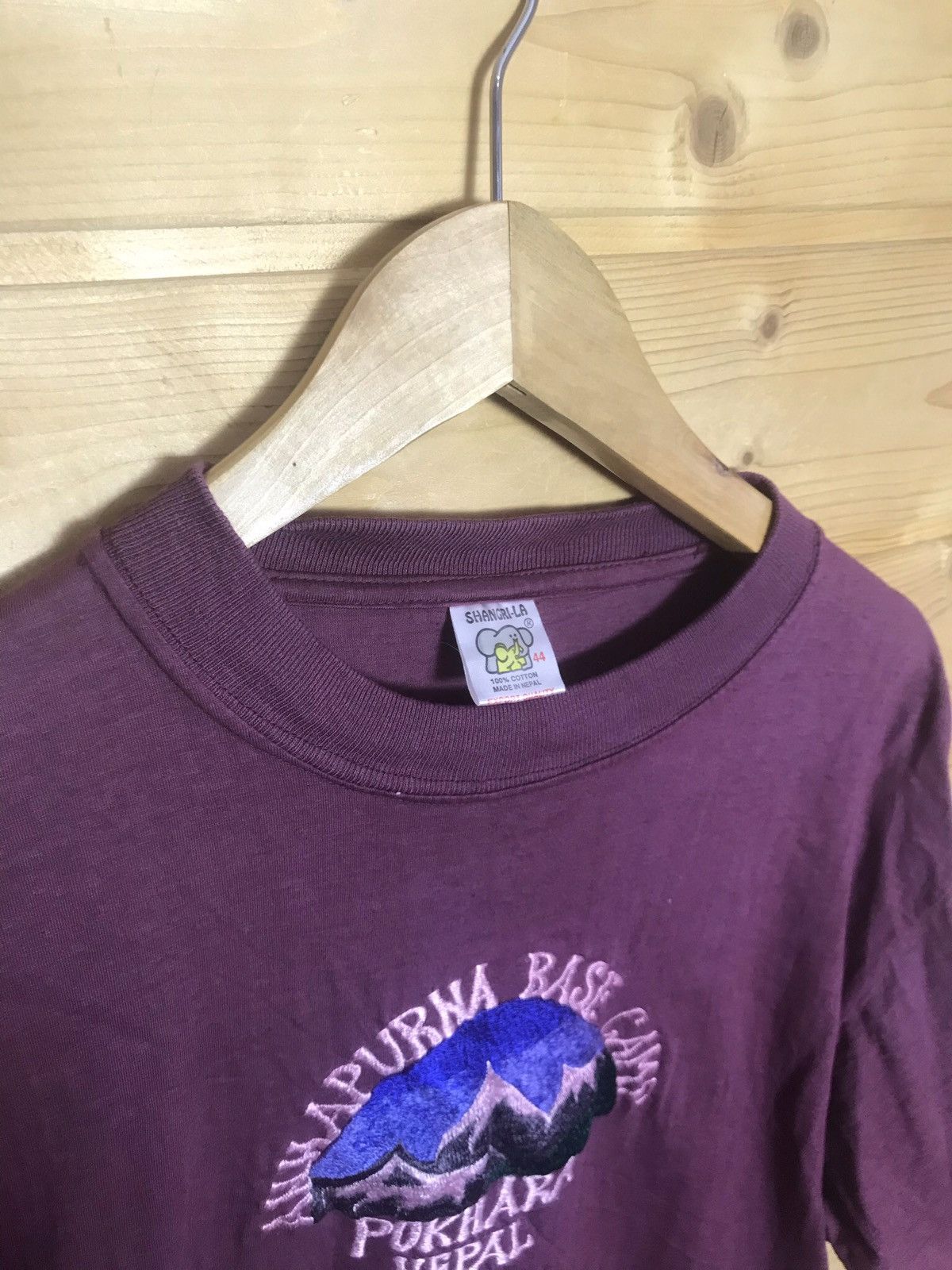 Vintage Rare Vintage Nepal Pokhara X2 single stitch t-shirt Size US L / EU 52-54 / 3 - 16 Thumbnail