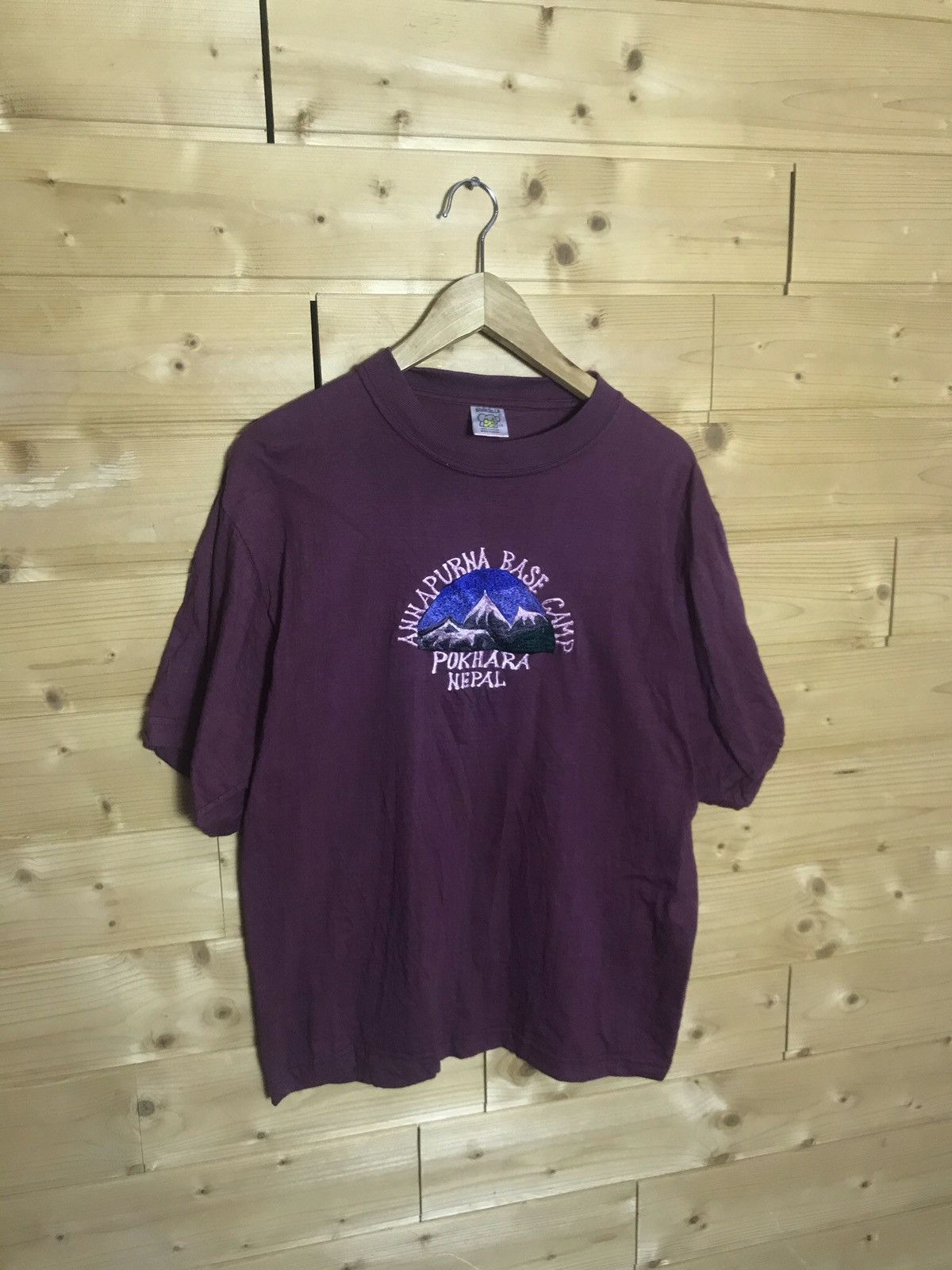 Vintage Rare Vintage Nepal Pokhara X2 single stitch t-shirt Size US L / EU 52-54 / 3 - 13 Thumbnail