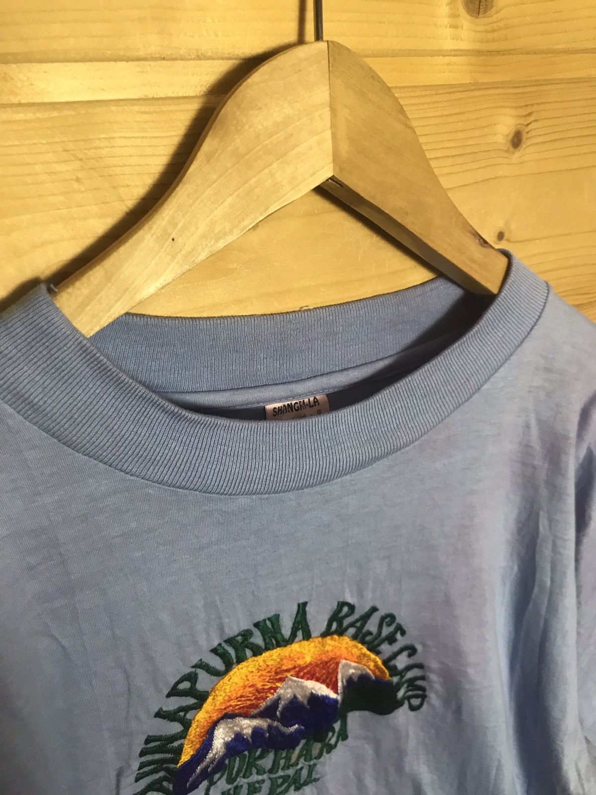 Vintage Rare Vintage Nepal Pokhara X2 single stitch t-shirt Size US L / EU 52-54 / 3 - 7 Thumbnail