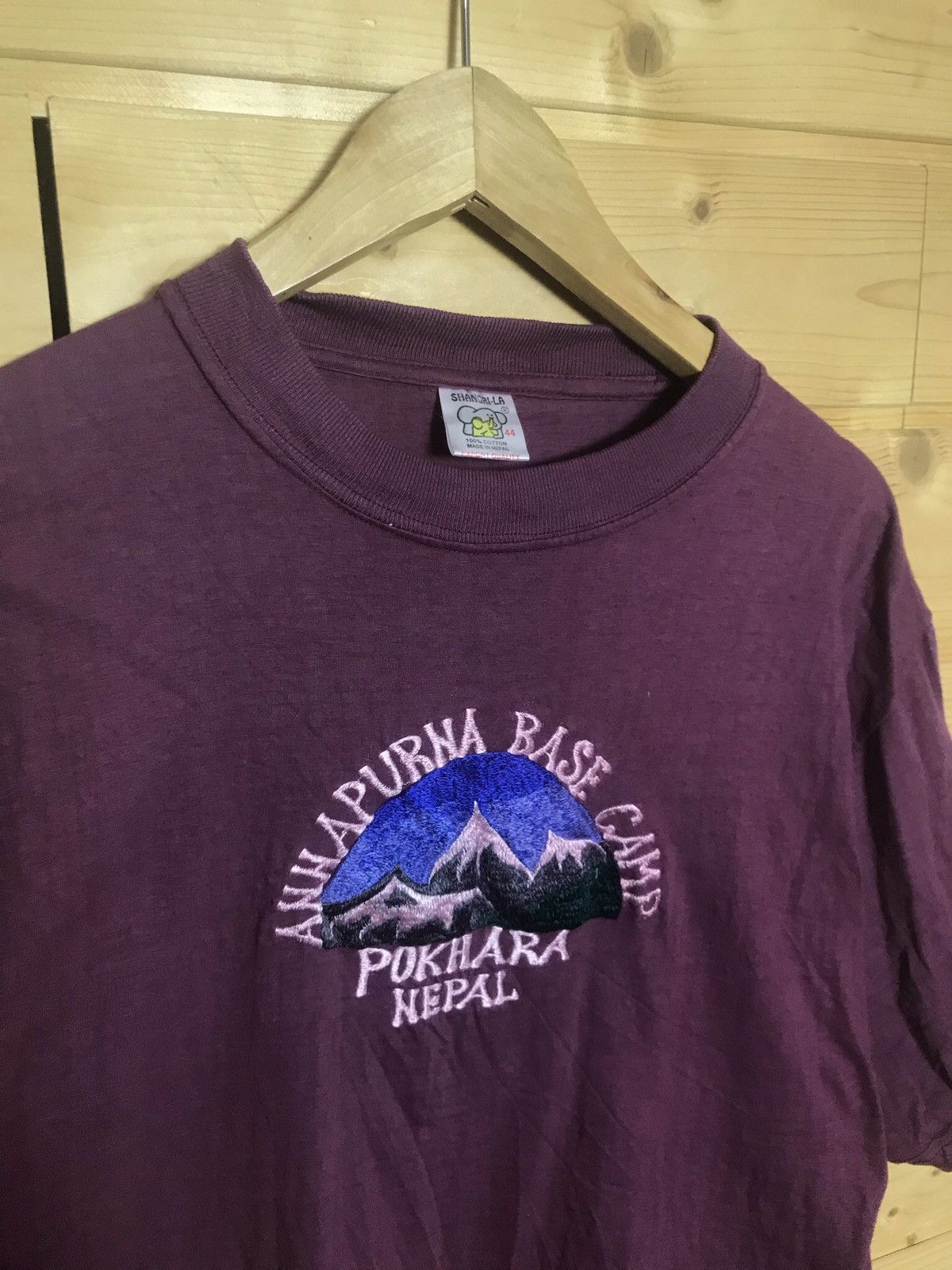 Vintage Rare Vintage Nepal Pokhara X2 single stitch t-shirt Size US L / EU 52-54 / 3 - 12 Thumbnail