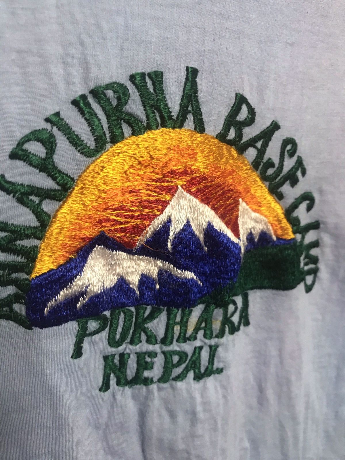Vintage Rare Vintage Nepal Pokhara X2 single stitch t-shirt Size US L / EU 52-54 / 3 - 4 Thumbnail