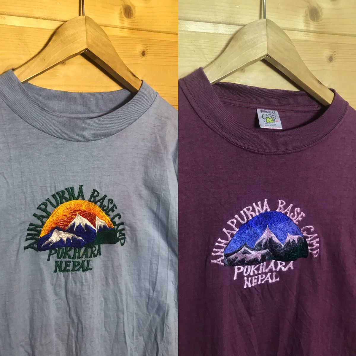 Vintage Rare Vintage Nepal Pokhara X2 single stitch t-shirt Size US L / EU 52-54 / 3 - 1 Thumbnail
