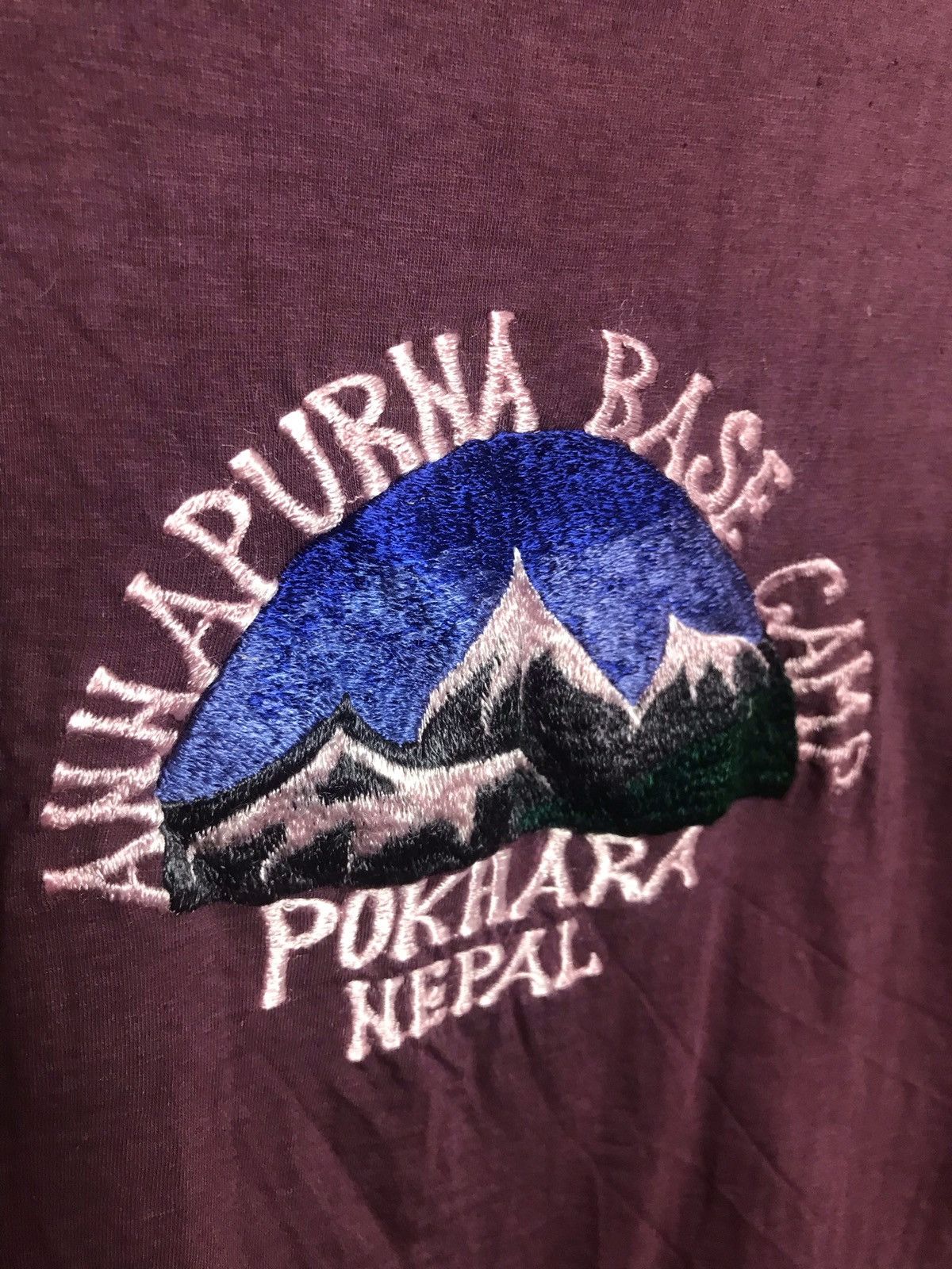 Vintage Rare Vintage Nepal Pokhara X2 single stitch t-shirt Size US L / EU 52-54 / 3 - 14 Thumbnail