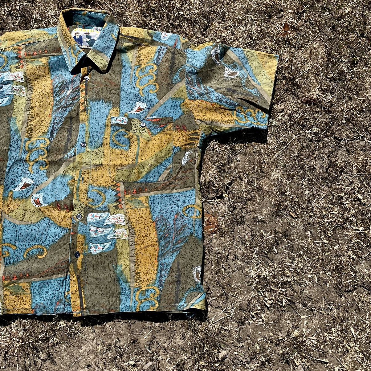 Vintage Vintage 90s All Over Print Shirt Streetwear Y2K Style XL Size US XL / EU 56 / 4 - 2 Thumbnail