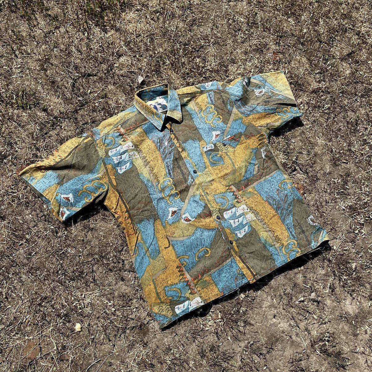 Vintage Vintage 90s All Over Print Shirt Streetwear Y2K Style XL Size US XL / EU 56 / 4 - 4 Thumbnail
