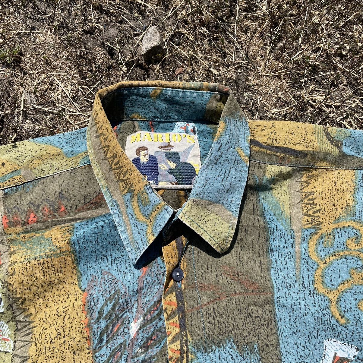 Vintage Vintage 90s All Over Print Shirt Streetwear Y2K Style XL Size US XL / EU 56 / 4 - 5 Thumbnail