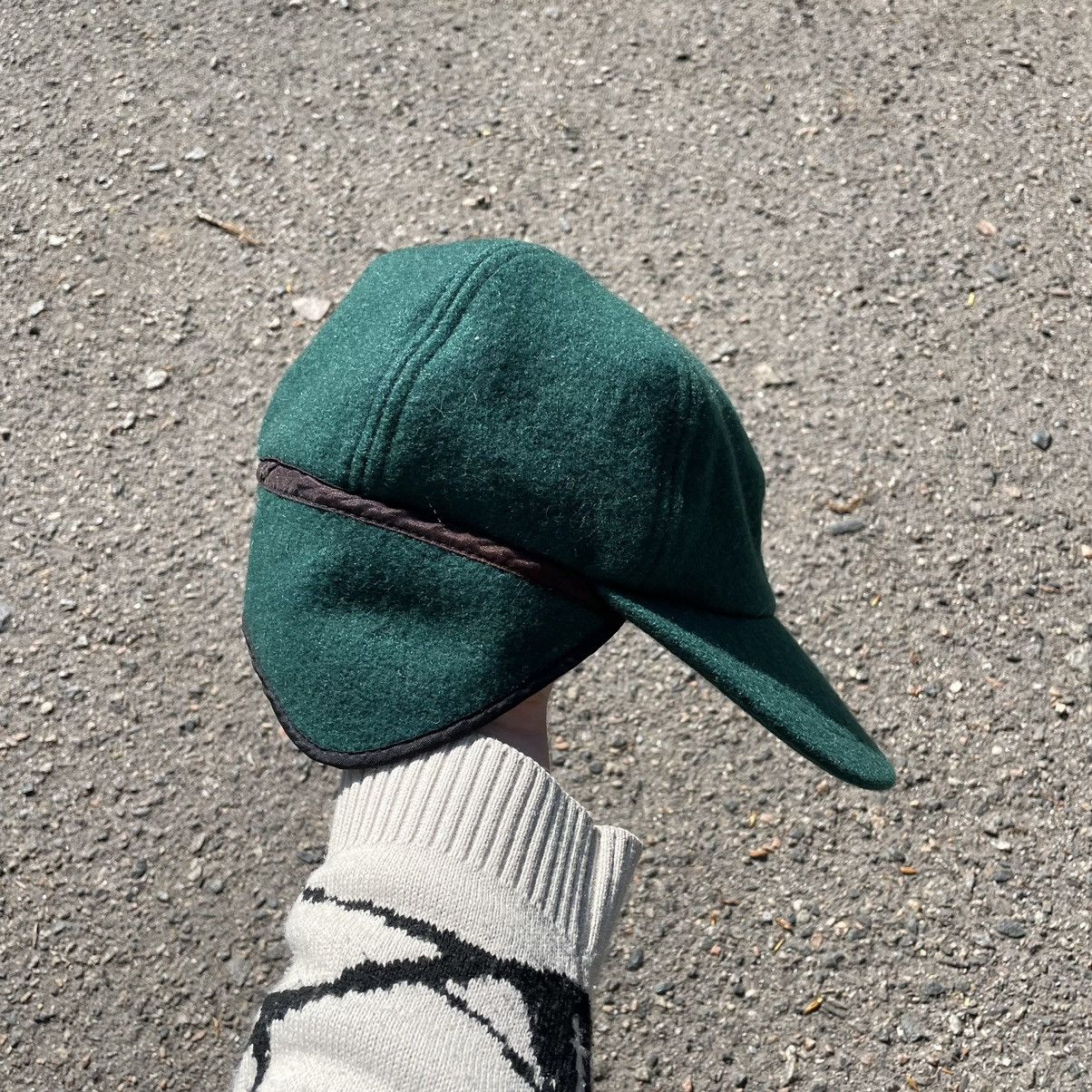 Vintage Vintage 90s Bogner Wool Cap Hat Forest Green Wide Leg OS Size ONE SIZE - 6 Thumbnail