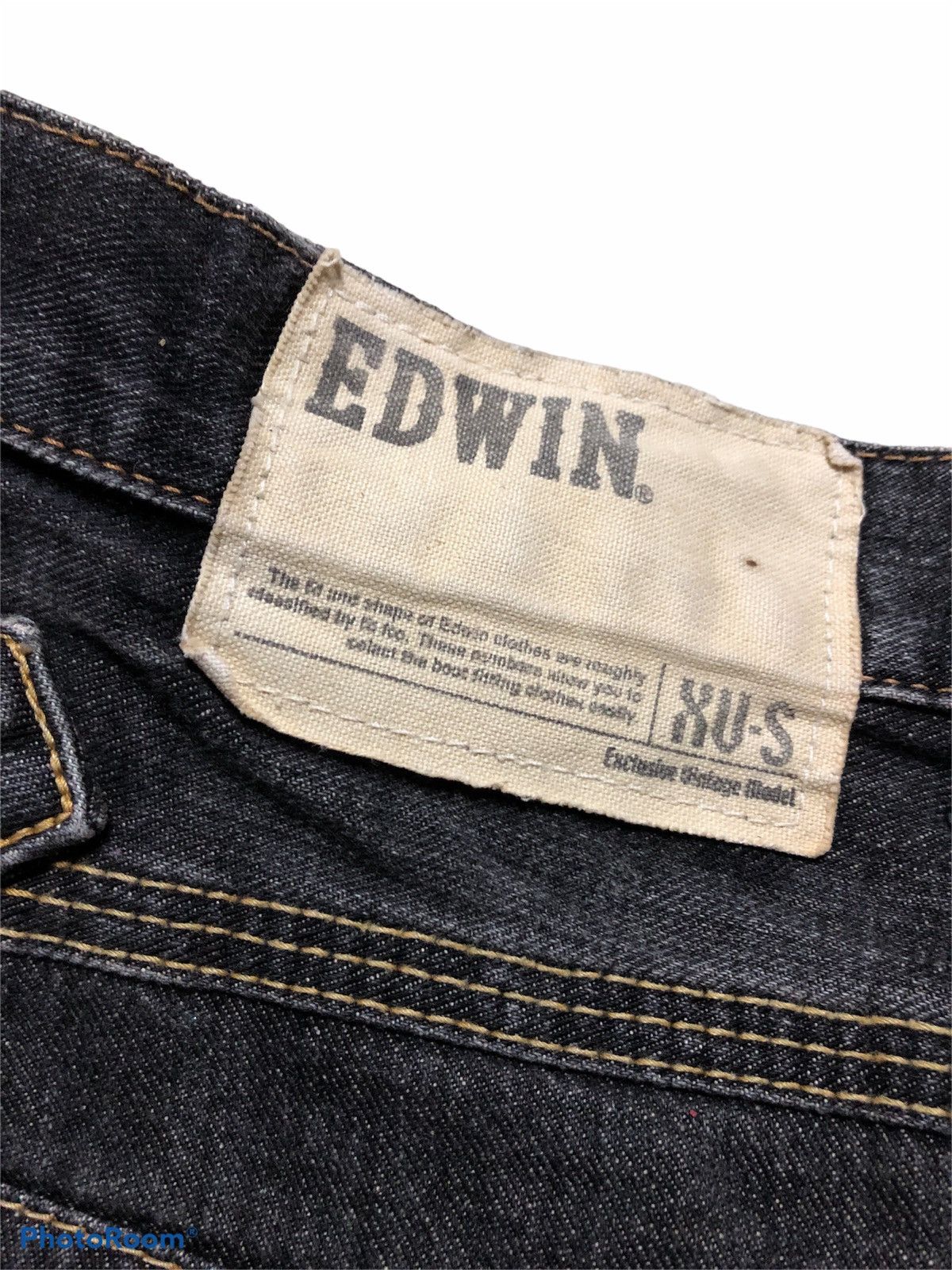 Edwin WASHED BLACK BOOTCUT EDWIN XVS DENIM Size US 34 / EU 50 - 3 Thumbnail