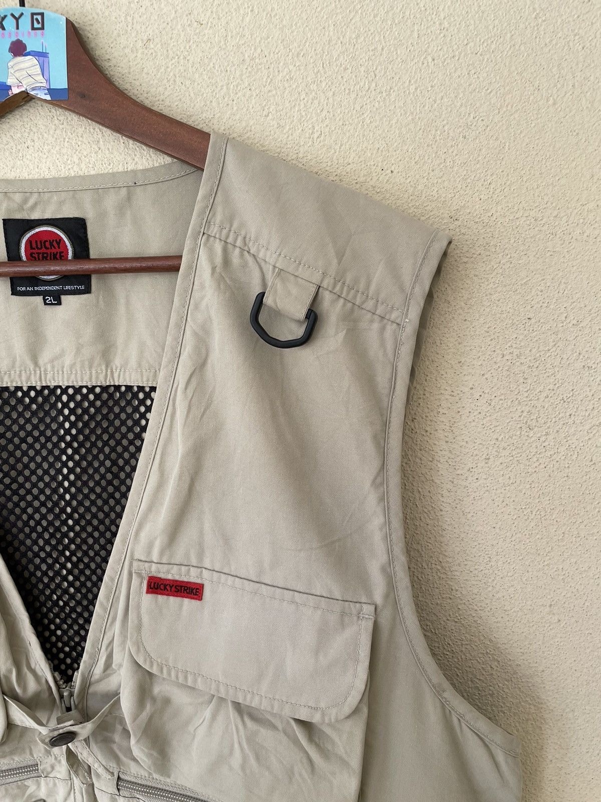 Vintage VINTAGE LUCKY STRIKE RACING VEST Size US XXL / EU 58 / 5 - 4 Thumbnail