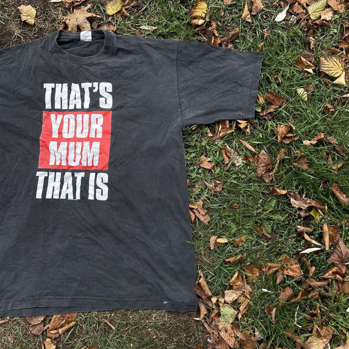 Vintage Vintage Y2K Faded Graphic Tee Humor Streetwear Tapered XL Size US XL / EU 56 / 4 - 3 Thumbnail