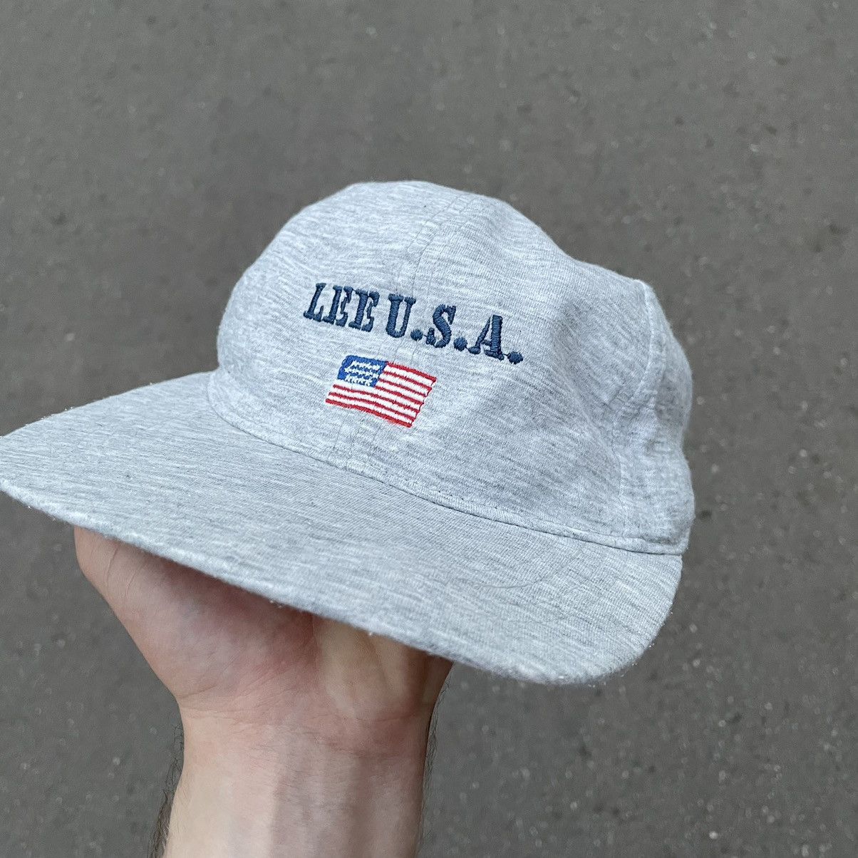Vintage Vintage 90s Lee USA Cap Hat Americana Streetwear Slim OS Size ONE SIZE - 1 Thumbnail