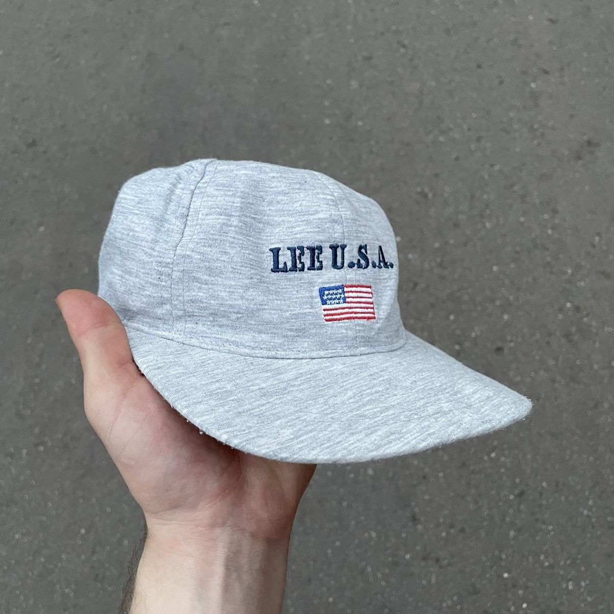 Vintage Vintage 90s Lee USA Cap Hat Americana Streetwear Slim OS Size ONE SIZE - 3 Thumbnail