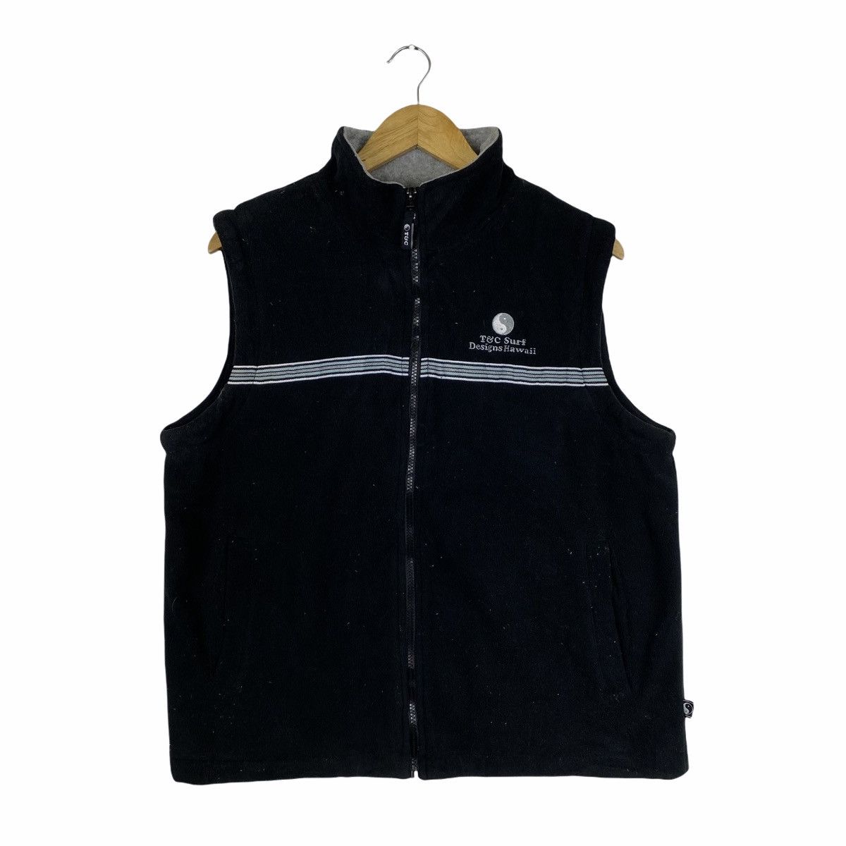 Vintage Vintage TOWN & COUNTRY Small Logo Fleece Vest Jacket Size US M / EU 48-50 / 2 - 1 Thumbnail
