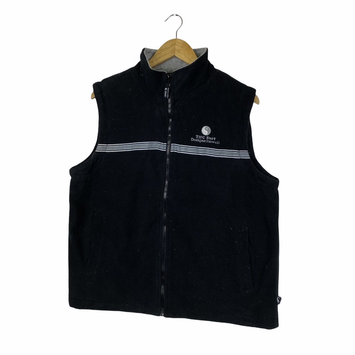 Vintage Vintage TOWN & COUNTRY Small Logo Fleece Vest Jacket Size US M / EU 48-50 / 2 - 4 Thumbnail