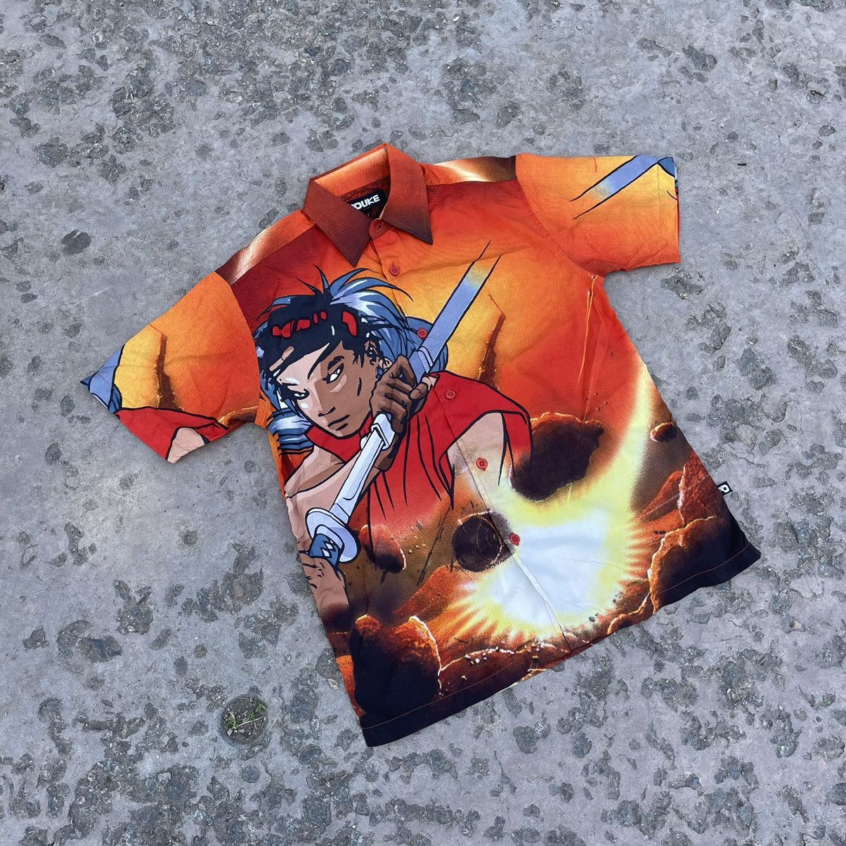 Vintage Vintage 90s Graphic Tee Japanese Anime Streetwear Orange S Size US S / EU 44-46 / 1 - 4 Thumbnail