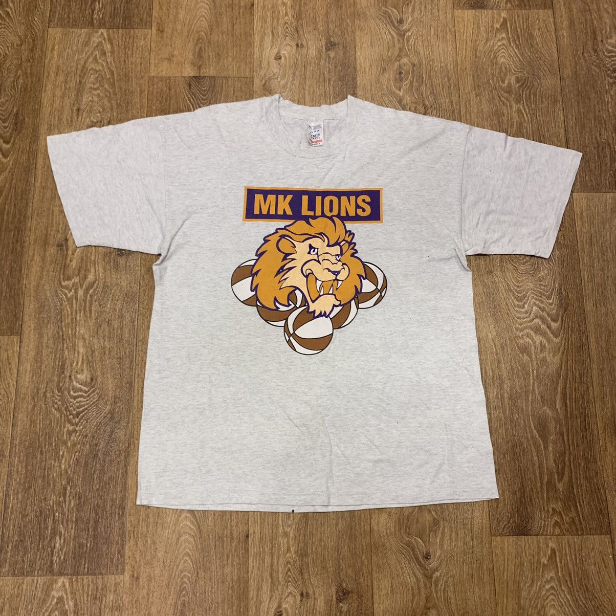 Vintage Vintage 90s MK Lions Faded Graphic Tee Skate Oversized XL Size US XL / EU 56 / 4 - 1 Thumbnail
