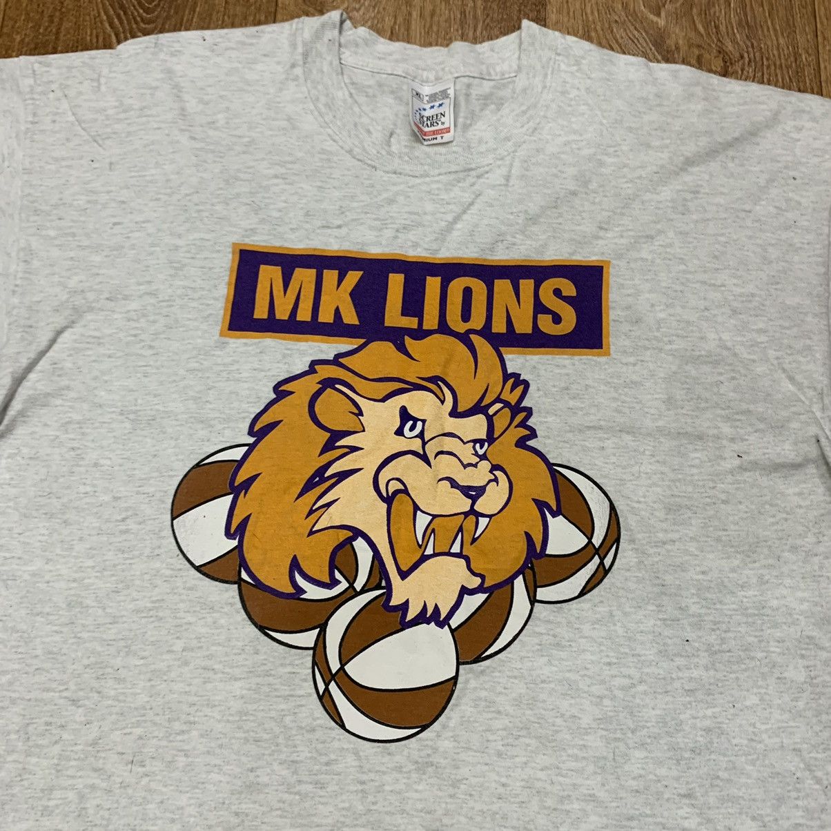 Vintage Vintage 90s MK Lions Faded Graphic Tee Skate Oversized XL Size US XL / EU 56 / 4 - 4 Thumbnail