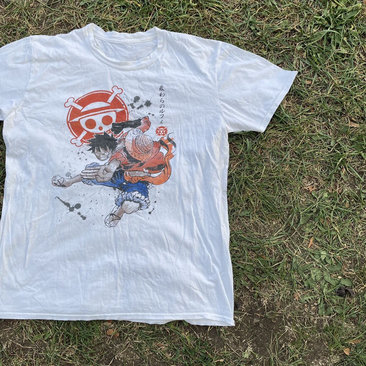 Vintage Vintage Y2K One Piece Graphic Tee Sun Faded Streetwear M Size US M / EU 48-50 / 2 - 2 Thumbnail