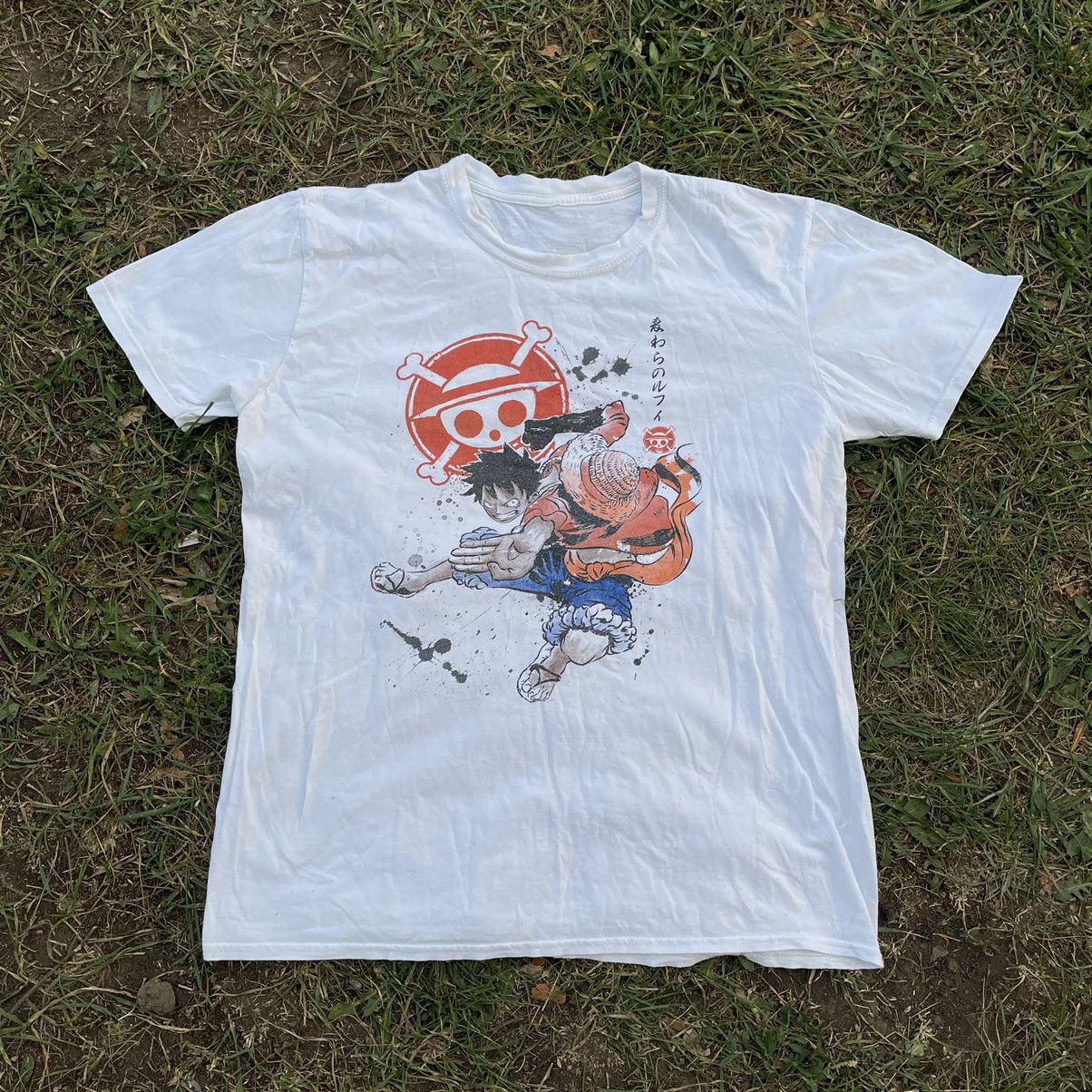 Vintage Vintage Y2K One Piece Graphic Tee Sun Faded Streetwear M Size US M / EU 48-50 / 2 - 1 Thumbnail