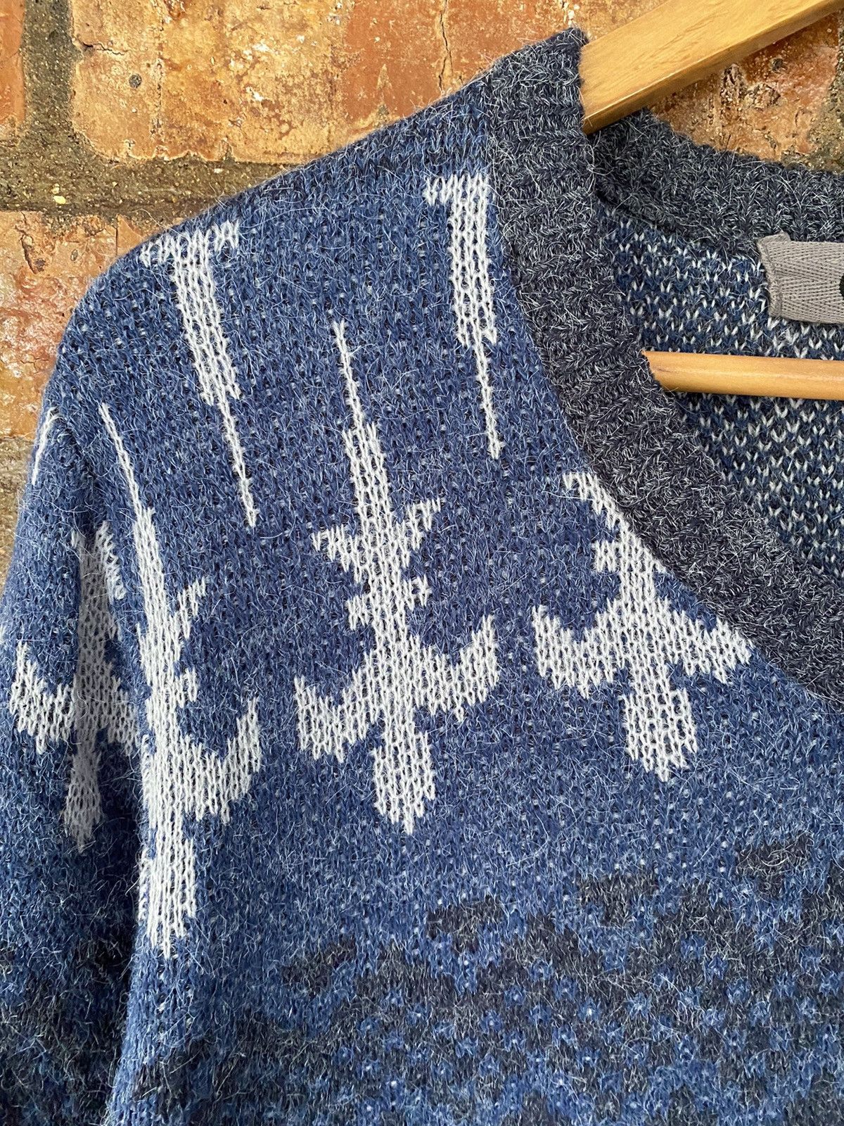 Japanese Brand Cook Japan cross mohair jacquard knit Size US L / EU 52-54 / 3 - 5 Thumbnail
